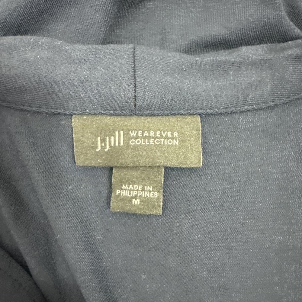 J. Jill Wearever Collection V-Neck Tunic Top Shirt Navy Blue sz M - Picture 7 of 7